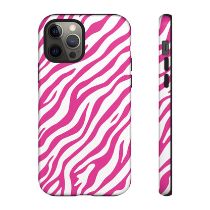 Stylish Hot Pink Zebra Print Phone Case