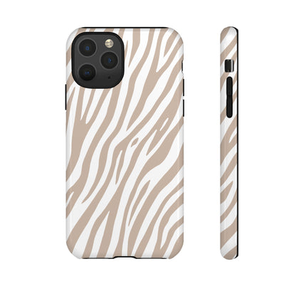 Oatmeal Tiger Print Phone Case