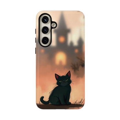 Cute Gothic Cat Design Phone Case - Multicolor Phone Case - Samsung Galaxy S24 Plus / Glossy