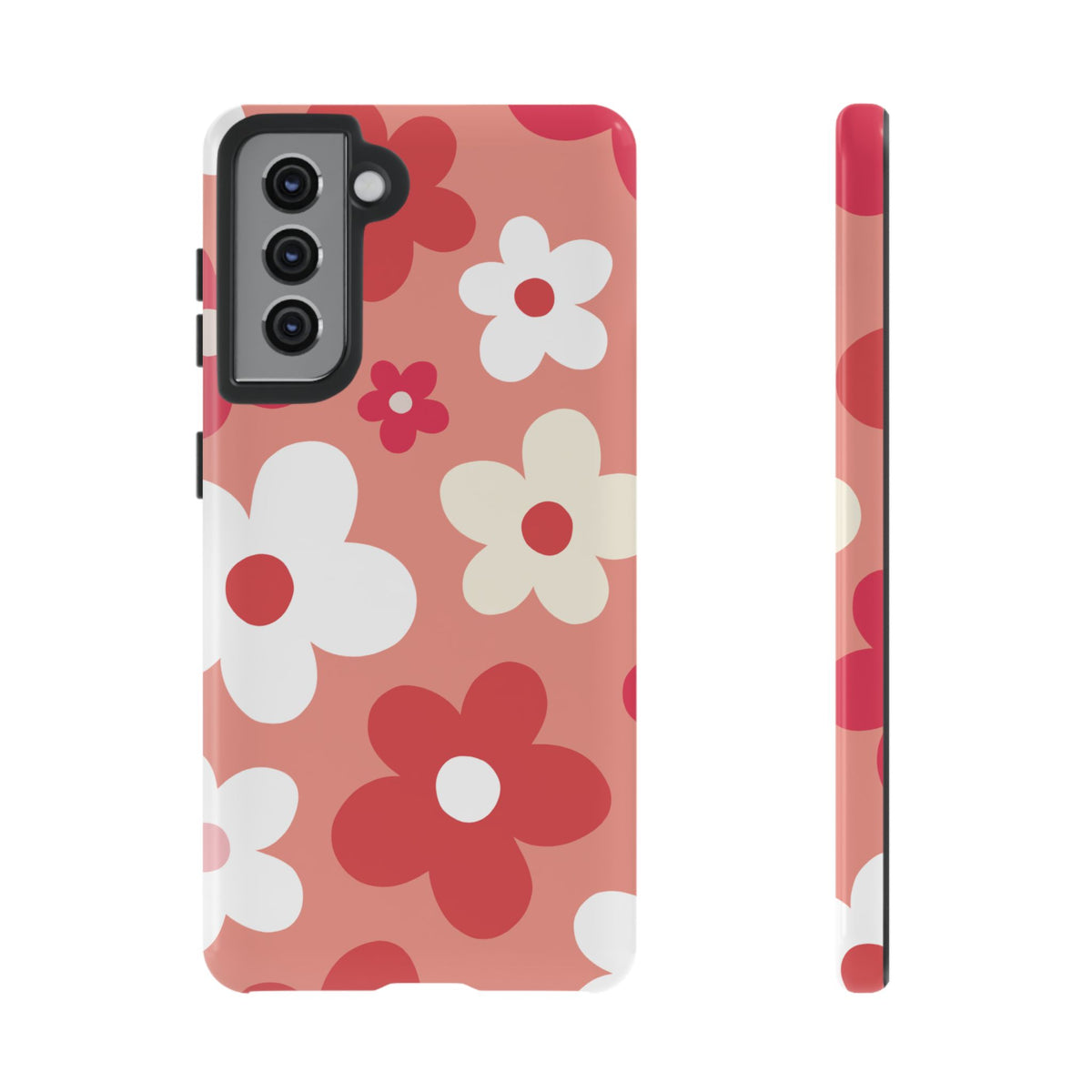 Cute Pink Daisy Pattern #1 Phone Case - Pink Phone Case - Samsung Galaxy S21 / Glossy