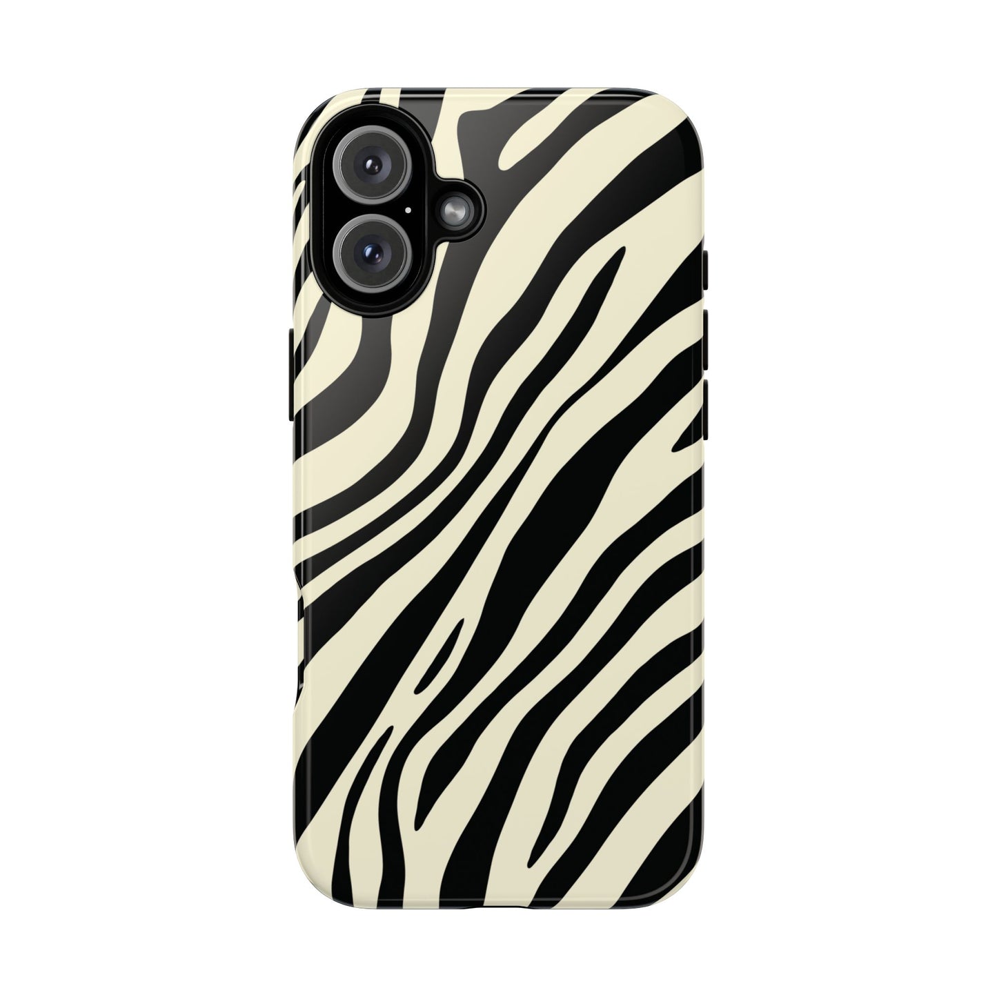 Modern Neutral Zebra Print Phone Case