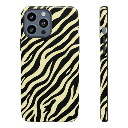 Stylish Neutral Zebra Print Phone Case