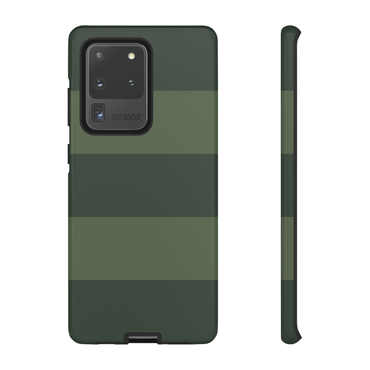 Green Horizontal Stripe Pattern Phone Case - Green Phone Case - Samsung Galaxy S20 Ultra / Glossy