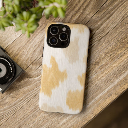 Golden Honey Cow Print Phone Case