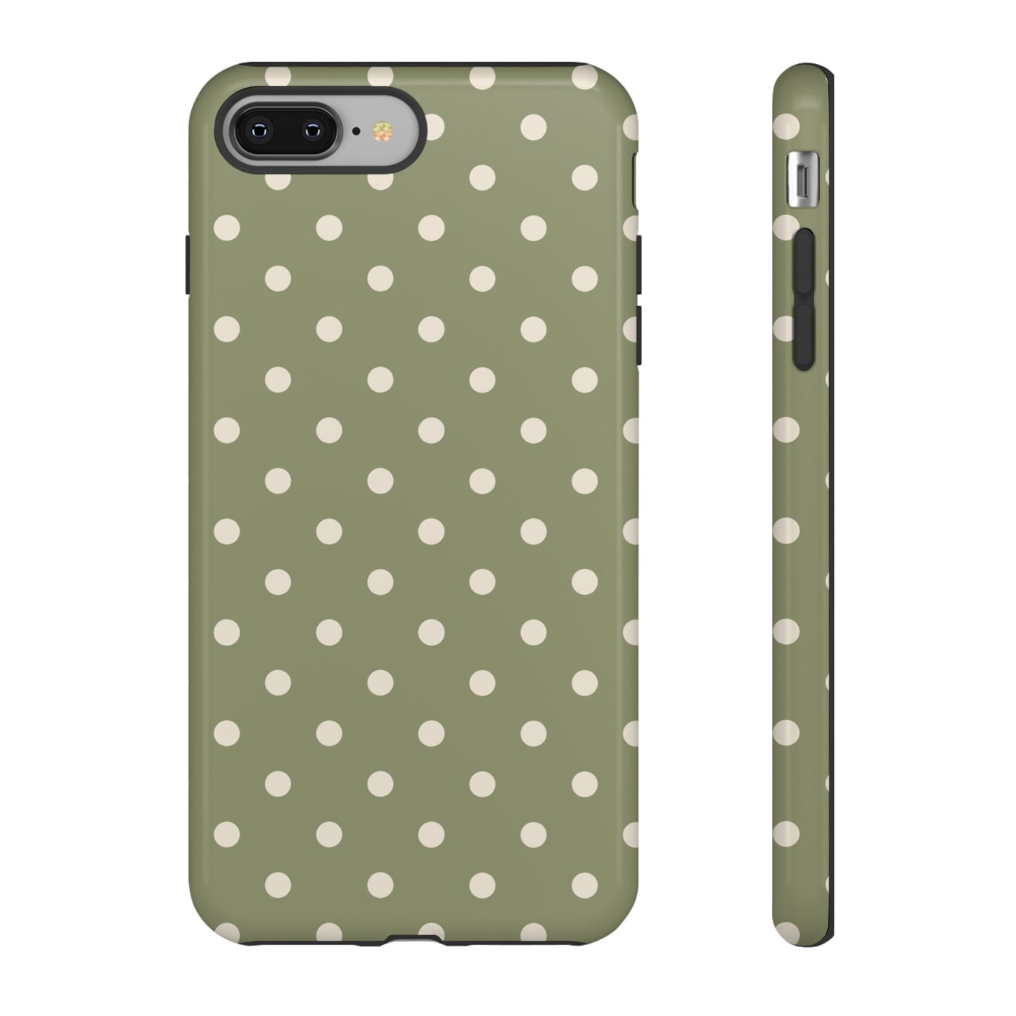 Green & White Dot Pattern Phone Case
