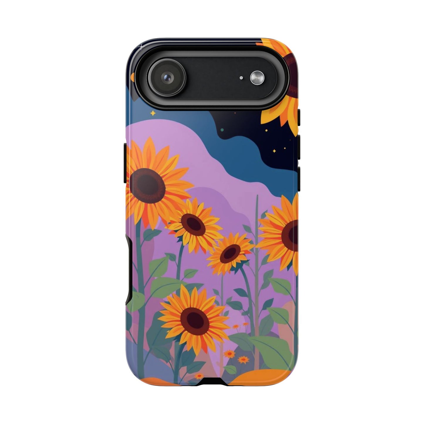 iPhone 17 Air / Glossy Phone Case - Surreal Sunflower Design Phone Case