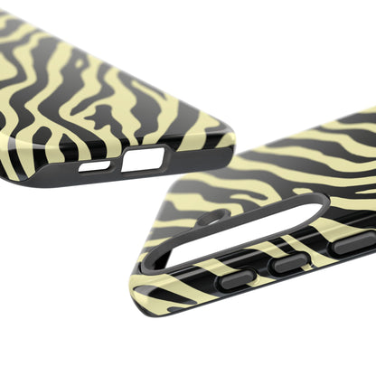Stylish Neutral Zebra Print Phone Case