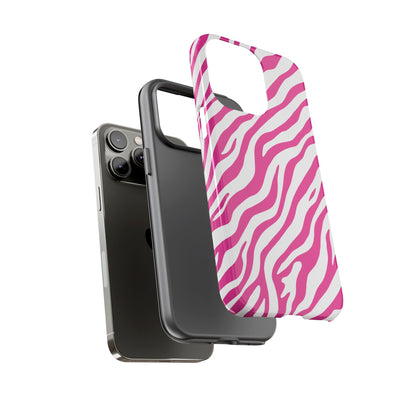 Stylish Hot Pink Zebra Print Phone Case