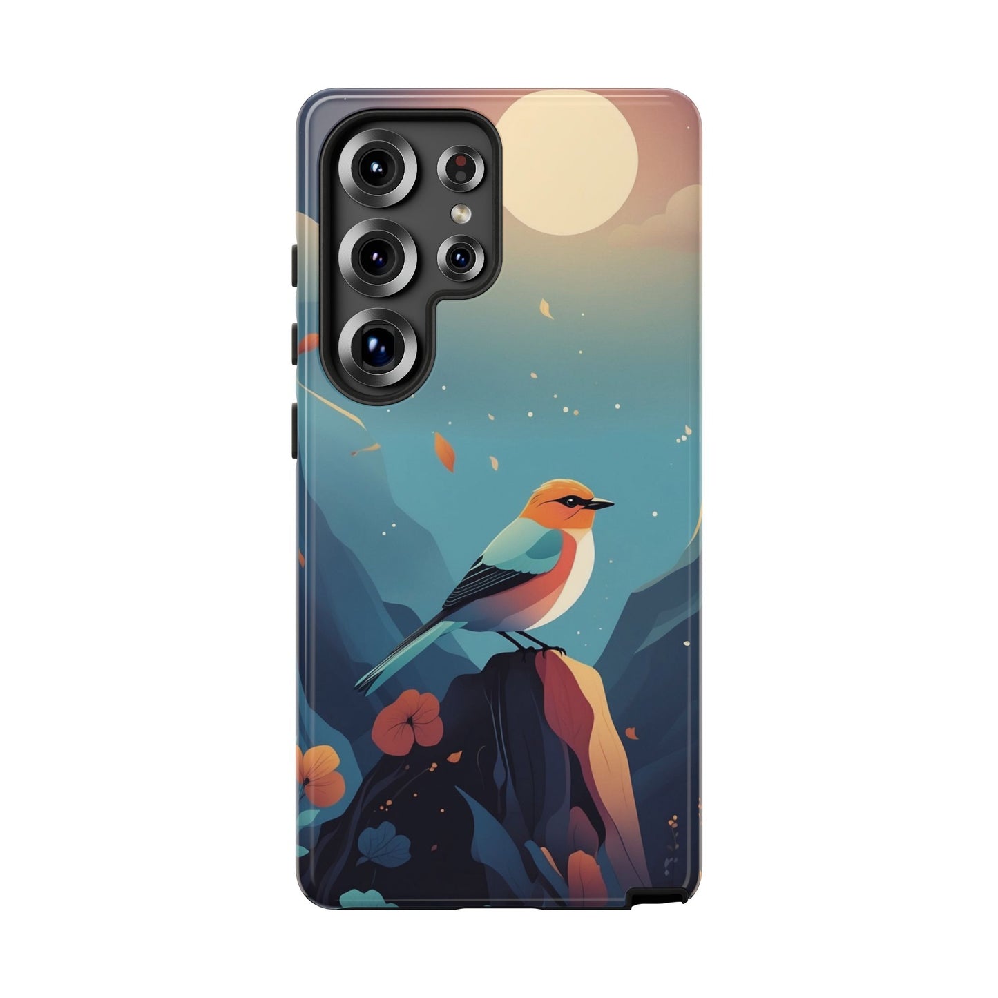 Samsung Galaxy S25 Ultra / Glossy Phone Case - Stylised Bird Design Phone Case