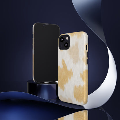 Golden Honey Cow Print Phone Case