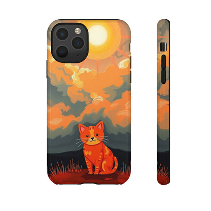 Acrylic Painting Style Cat Design Phone Case