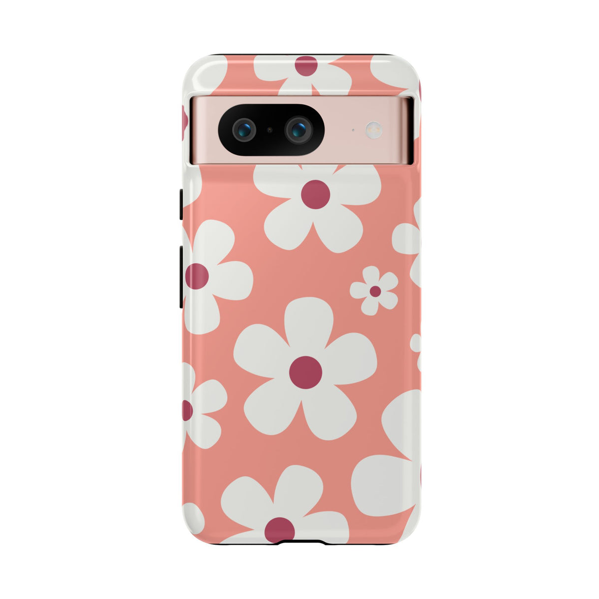 Cute Pink Daisy Pattern #2 Phone Case - Pink Phone Case - Google Pixel 8 / Glossy