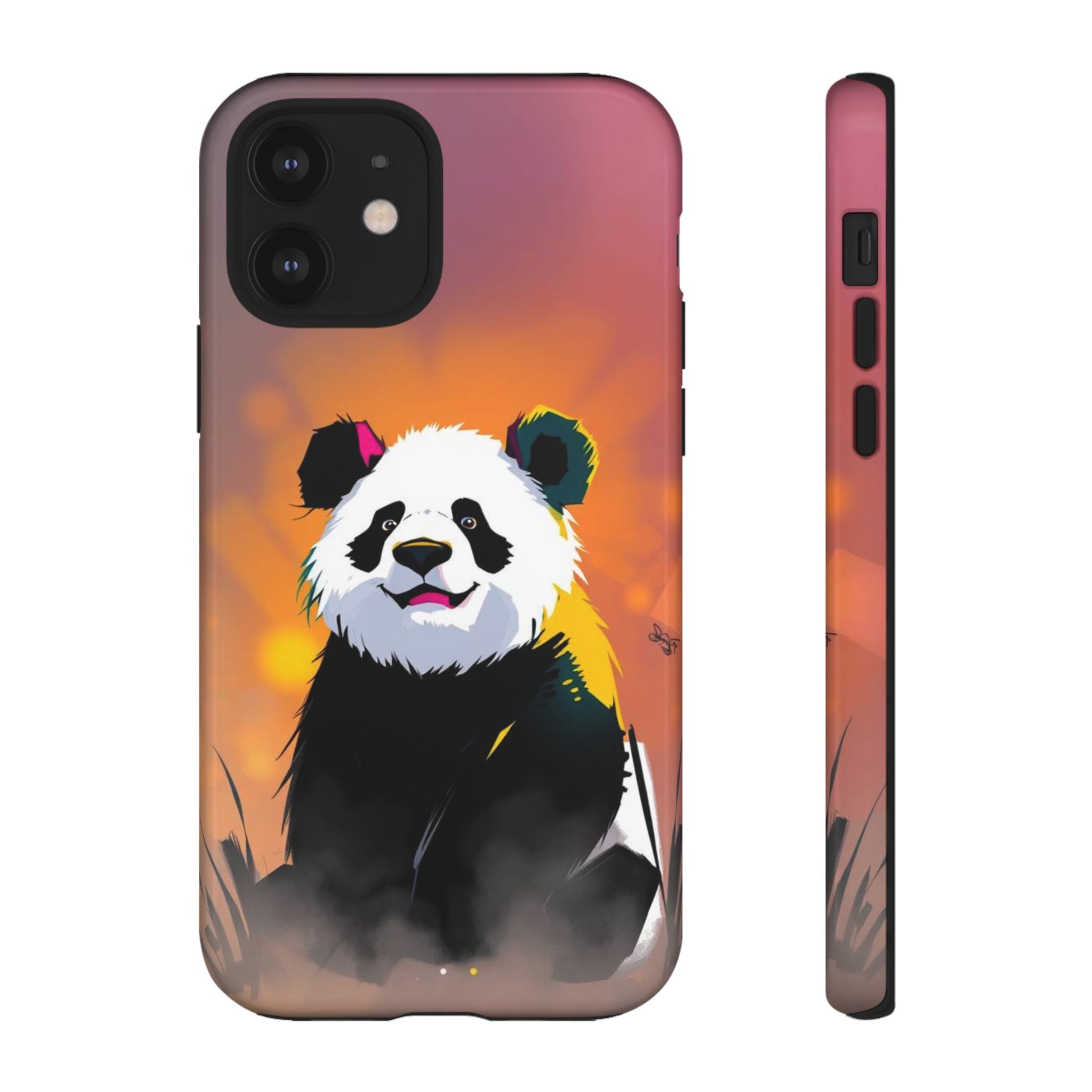 Pop Art Panda Design Phone Case - Multicolor Phone Case - iPhone 12 / Glossy