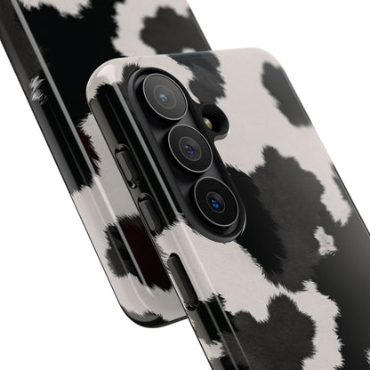 Modern Monochrome Cow Print Phone Case