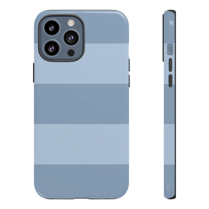 Light Blue Horizontal Stripe Pattern Phone Case - Blue Phone Case - iPhone 13 Pro Max / Glossy