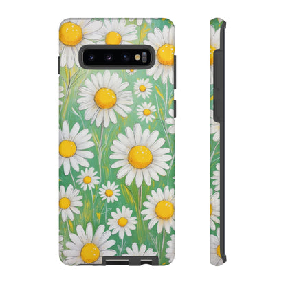 Samsung Galaxy S10 Plus / Glossy Phone Case - Daisies Floral Pattern 4 Phone Case