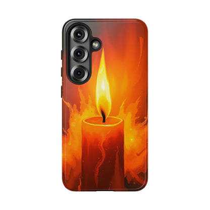 Samsung Galaxy S25 / Glossy Phone Case - Red Candle Phone Case