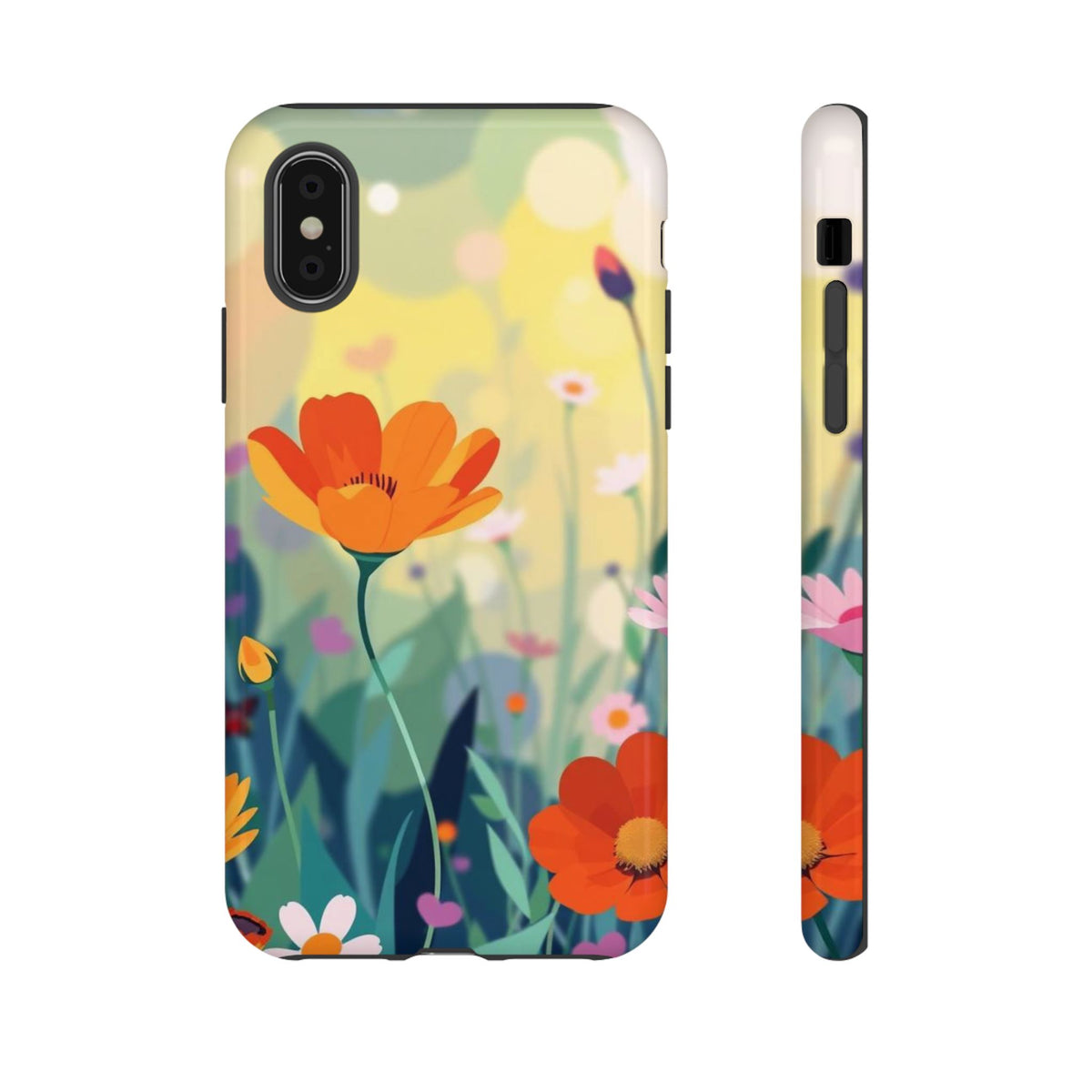 Pop Art Style Wildflower Design Phone Case - Multicolor Phone Case - iPhone X / Glossy