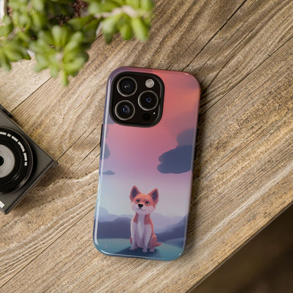 Cute Dog & Cloud Design Phone Case