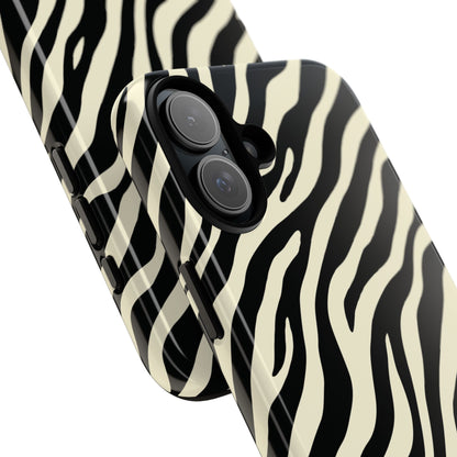Chic Ivory Zebra Print Phone Case