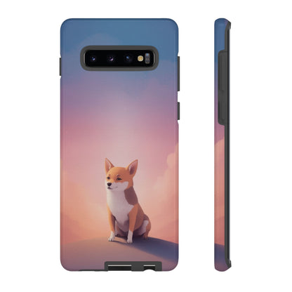 Samsung Galaxy S10 Plus / Glossy Phone Case - Cute Dog & Cloud Design ’Good Doggo’ Phone Case