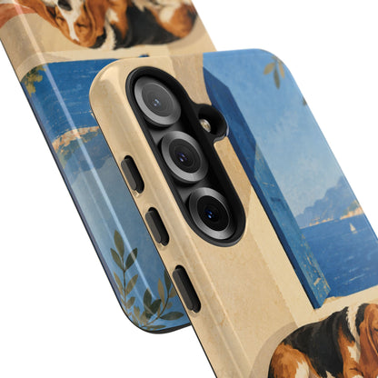 Basset Hound Unfinished Chapter Phone Case - Multicolor Phone Case