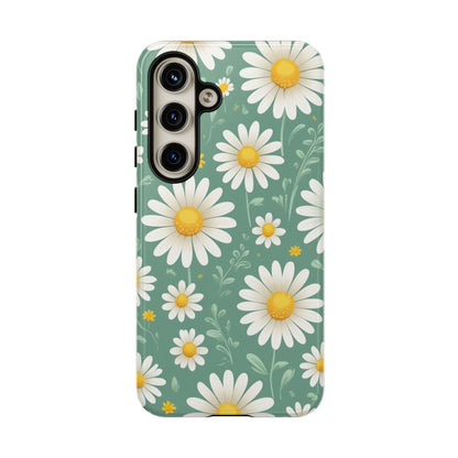 Samsung Galaxy S24 / Glossy Phone Case - Daisies Floral Pattern 1 Phone Case