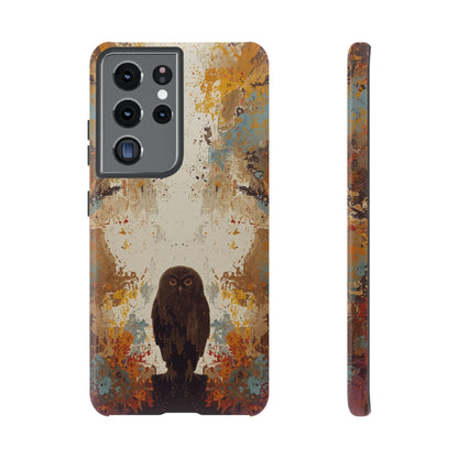 Samsung Galaxy S21 Ultra / Glossy Phone Case - Abstract Owl Design Phone Case