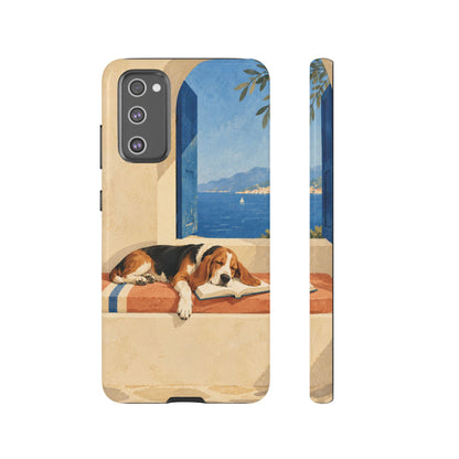 Basset Hound Unfinished Chapter Phone Case - Multicolor Phone Case - Samsung Galaxy S20 FE / Glossy