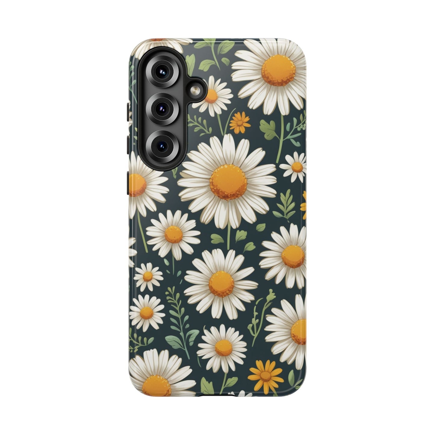 Samsung Galaxy S25 Plus / Glossy Phone Case - Daisies Floral Pattern 3 Phone Case