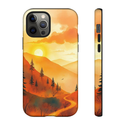 Golden Sunset Design Phone Case - Multicolor Phone Case - iPhone 12 Pro / Glossy