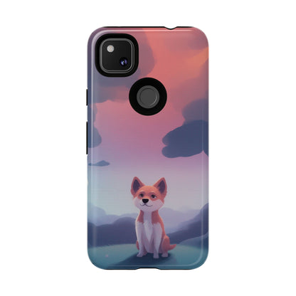 Cute Dog & Cloud Design Phone Case