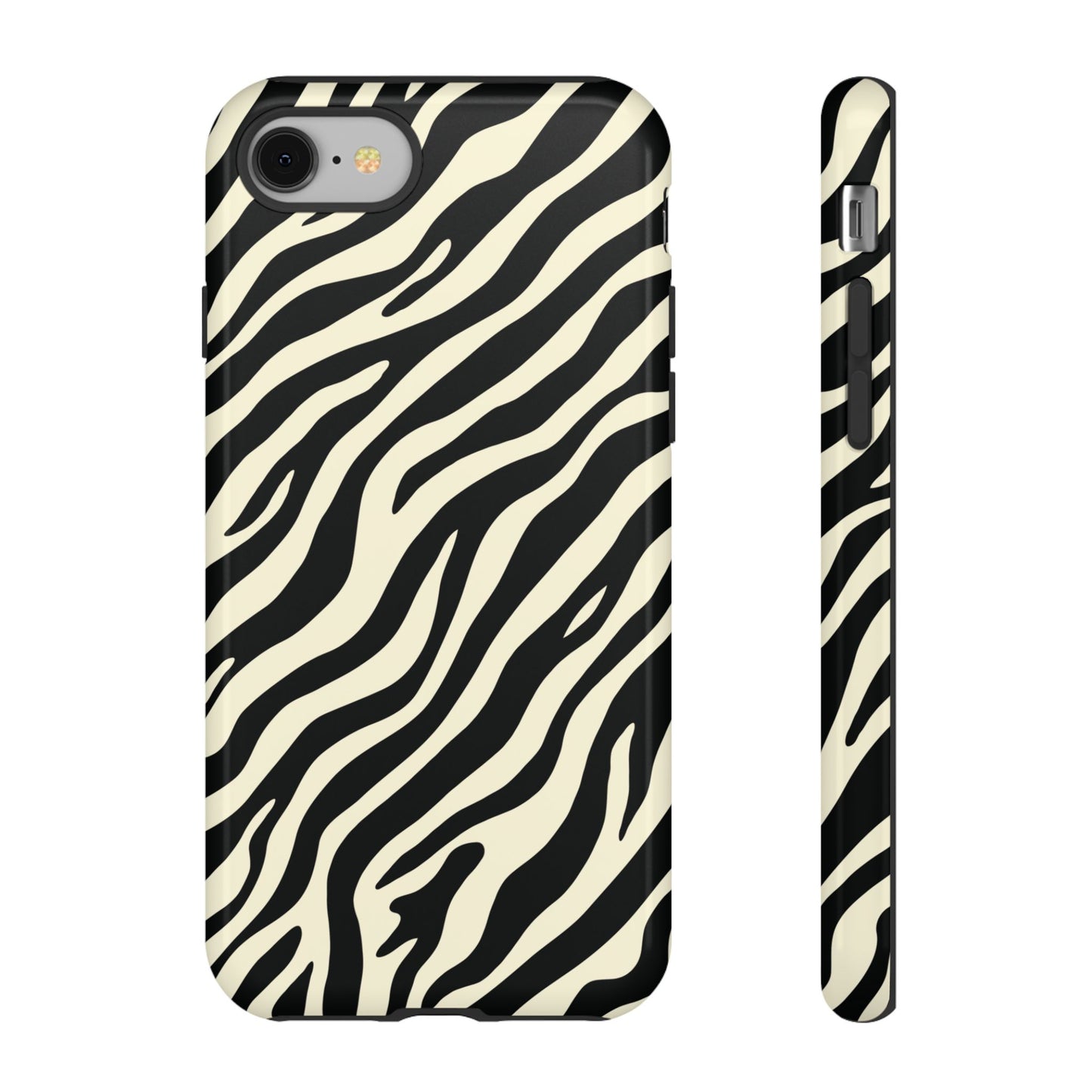 Chic Ivory Zebra Print Phone Case