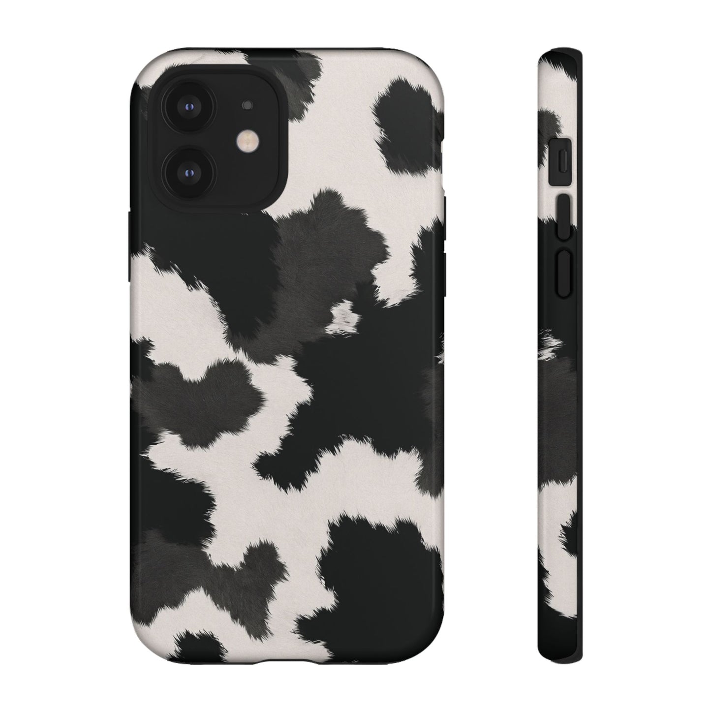 Modern Monochrome Cow Print Phone Case