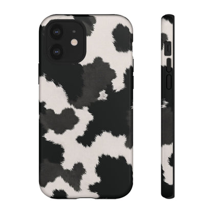 Modern Monochrome Cow Print Phone Case