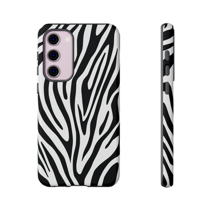 Classic Monochrome Tiger Print Phone Case