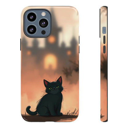 Cute Gothic Cat Design Phone Case - Multicolor Phone Case - iPhone 13 Pro Max / Glossy