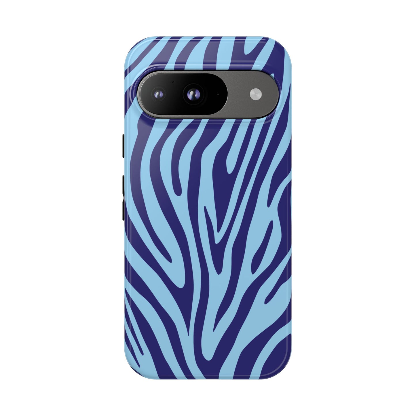 Boutique Sky Blue Tiger Print Phone Case