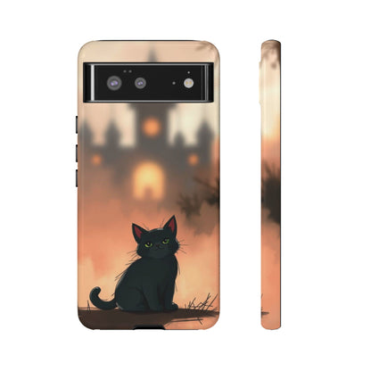 Cute Gothic Cat Design Phone Case - Multicolor Phone Case - Google Pixel 6 / Glossy