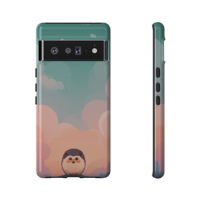 Cute Hedgehog & Cloud Design Phone Case - Multicolor Phone Case - Google Pixel 6 Pro / Glossy