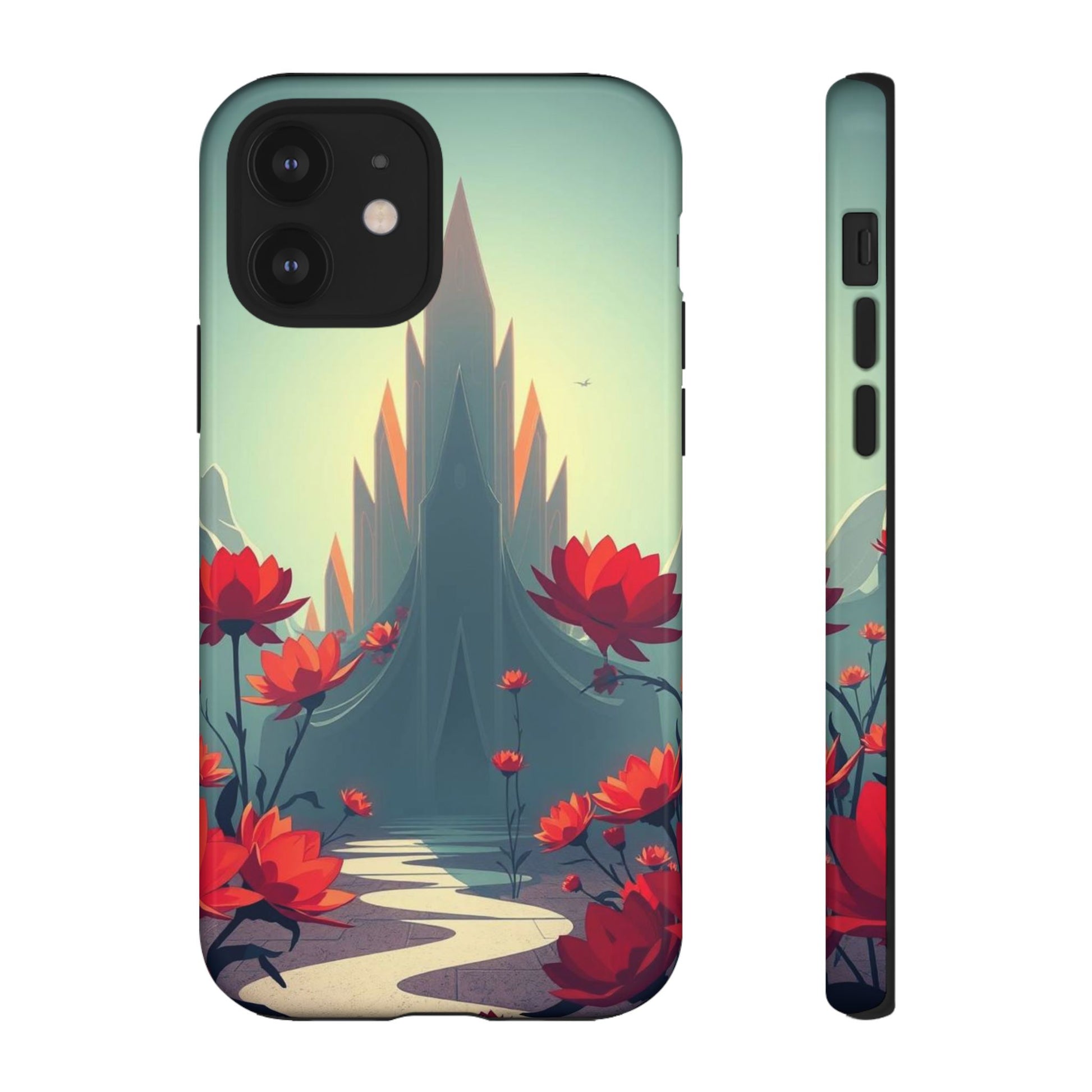 Gothic Alien Garden Design Phone Case - Multicolor Phone Case - iPhone 12 / Glossy