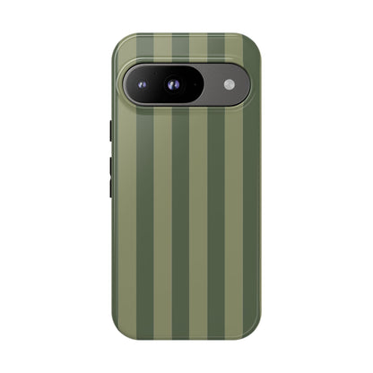 Green Stripe Pattern Phone Case - Green Phone Case - Google Pixel 9 / Glossy