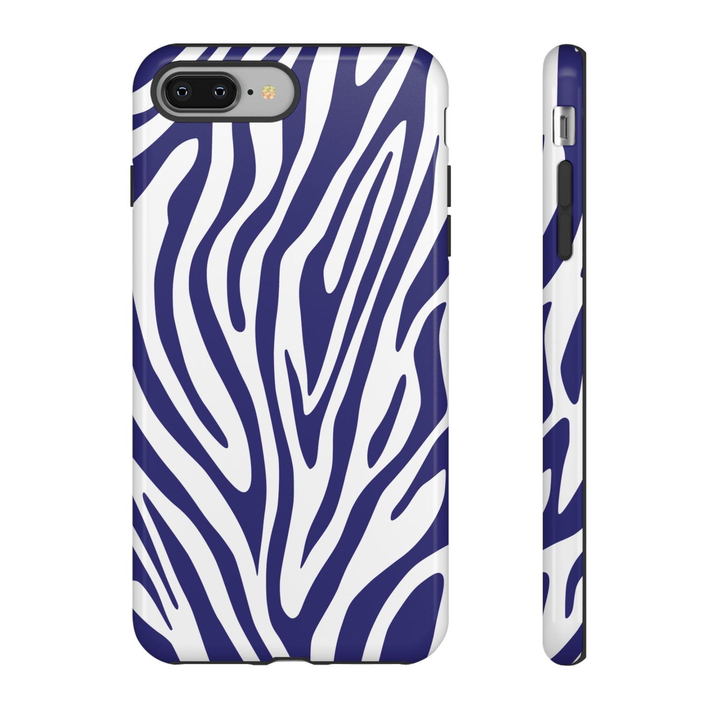 Graphic Blue Tiger Print Phone Case