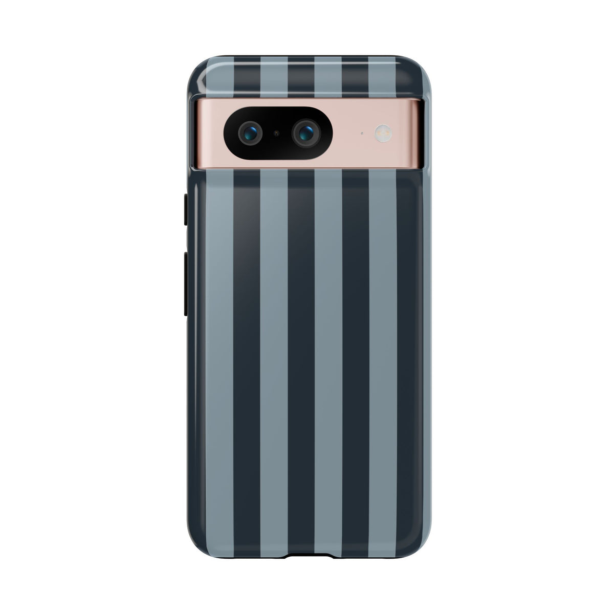 Dark Blue Stripe Pattern Phone Case - Blue Phone Case - Google Pixel 8 / Glossy