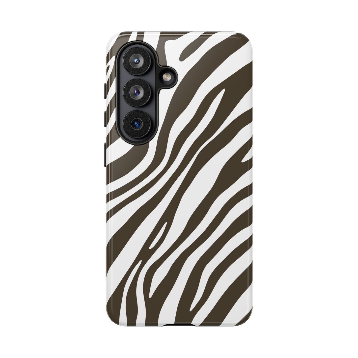 Modern Mocha Zebra Print Phone Case