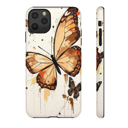iPhone 11 Pro Max / Glossy Phone Case - Acrylic Style Butterflies Design Phone Case