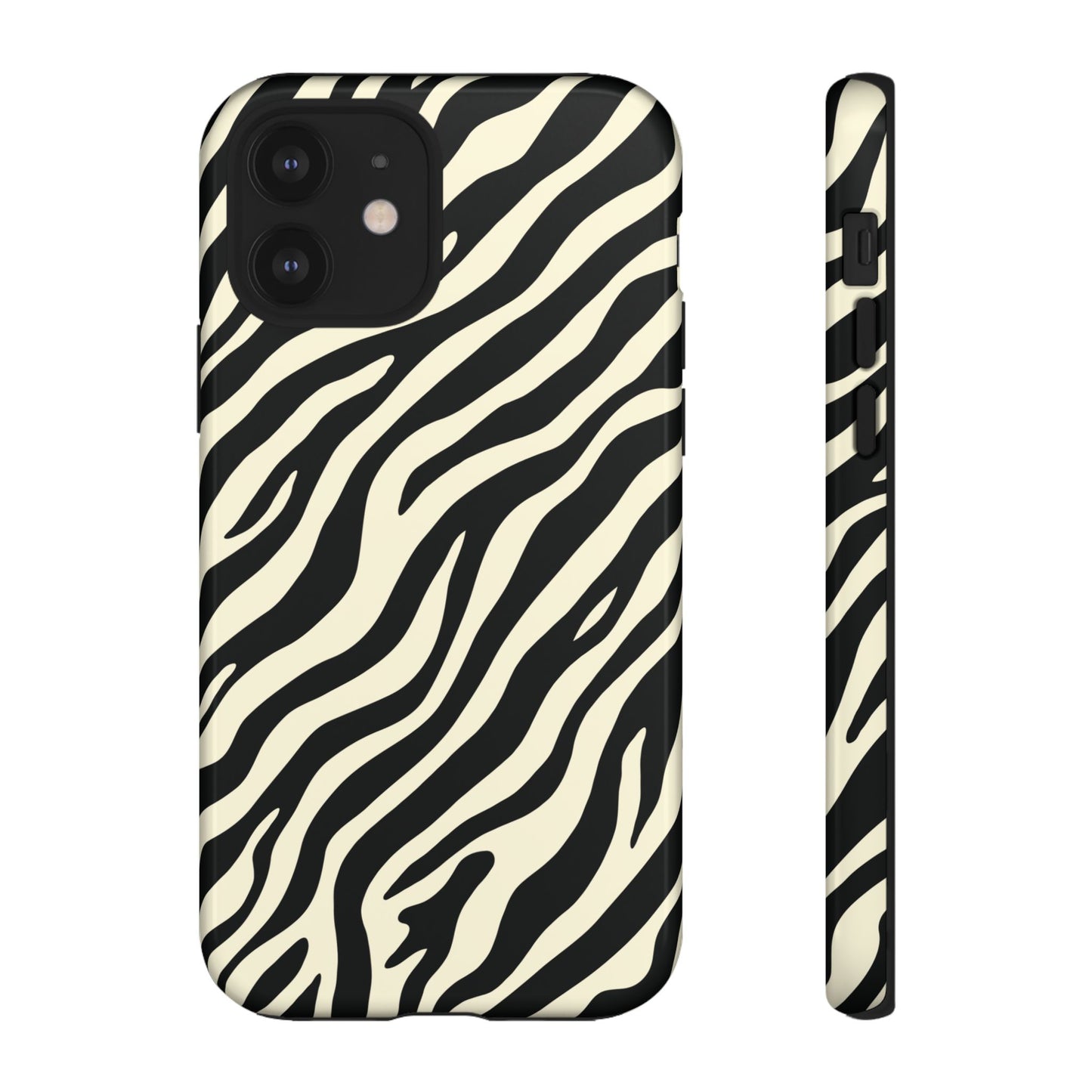 Chic Ivory Zebra Print Phone Case