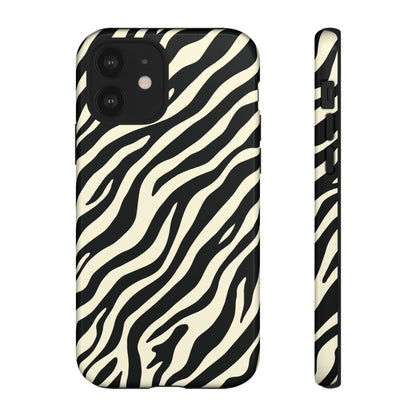 Chic Ivory Zebra Print Phone Case