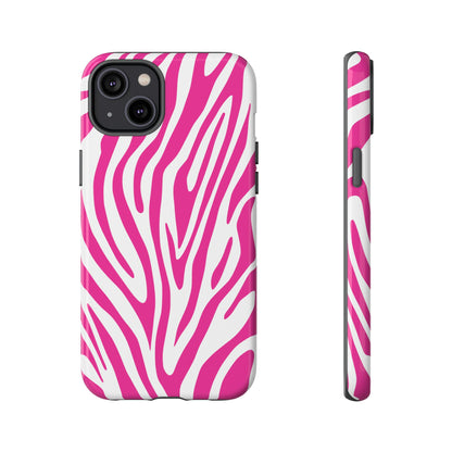 Graphic Hot Pink Tiger Print Phone Case