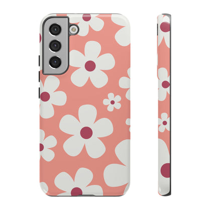 Cute Pink Daisy Pattern #2 Phone Case - Pink Phone Case - Samsung Galaxy S22 Plus / Glossy